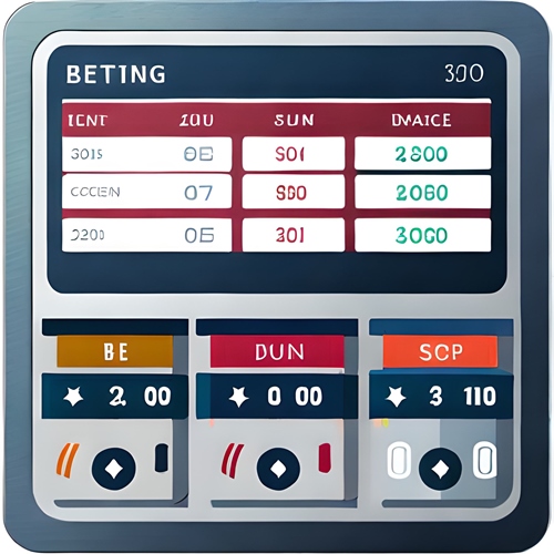 A sports betting screen