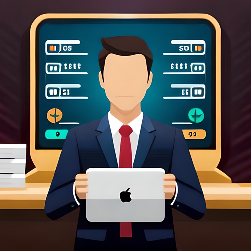 Representation of a punter in front of a betting exchange platform