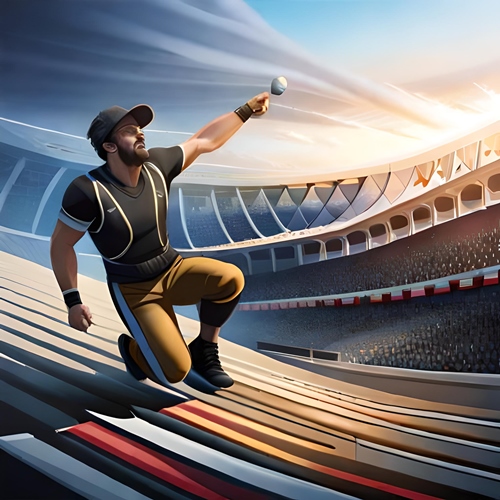 An example of a virtual sports game